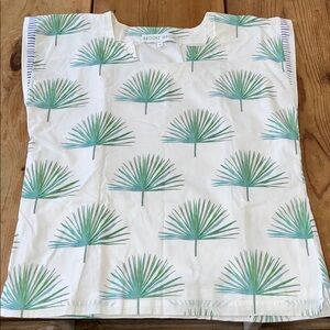 Brooke Wright Palm Print Top XS